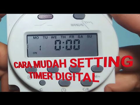 cara setting timer digital