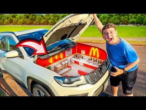 FIZ UM MC DONALDS’S SECRETO NO MEU CARRO!