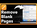 How To Delete Blank Page In Pages App On Mac