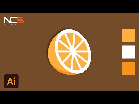 Orange tutorial in Adobe Illustrator - 2 minute tutorial for beginner