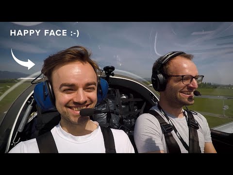 Freund fliegt das erste Mal im Kleinflugzeug | LOAV (Vöslau) - LOLS (Suben)