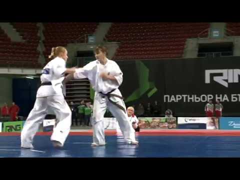 Inga Mikstaite Finalas Kyokushin Karate EC 2016 I vieta