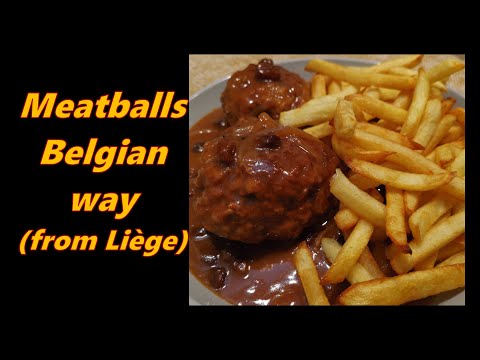 Belgian meat balls from Liège