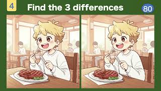 Find the differences and activate your brain! Prevent aging by doing a little every day!031