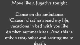 Pierce The Veil - I Don&#39;t Care If You&#39;re Contagious (Lyrics)