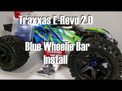 Traxxas E-Revo 2.0 Wheelie Bar Install (Different colors!)