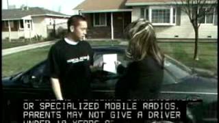 Cellular Phone Use and Driving Rules in California