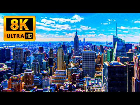 Awesome Tour Around New York in 8K ULTRA HD HDR