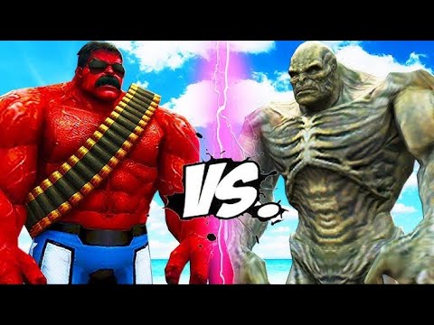 MOD GTA 5 | GENERAL RED HULK VS BIG ABOMINATION - EPIC BATTLE