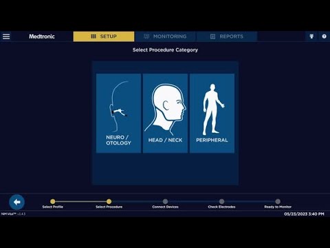 NIM Vital™ nerve monitoring system Set-up - Thyroid procedure