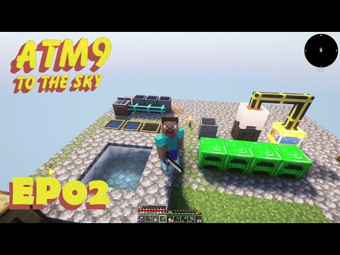 ATM9 To The Sky : E2 : Lava and Witch Water!