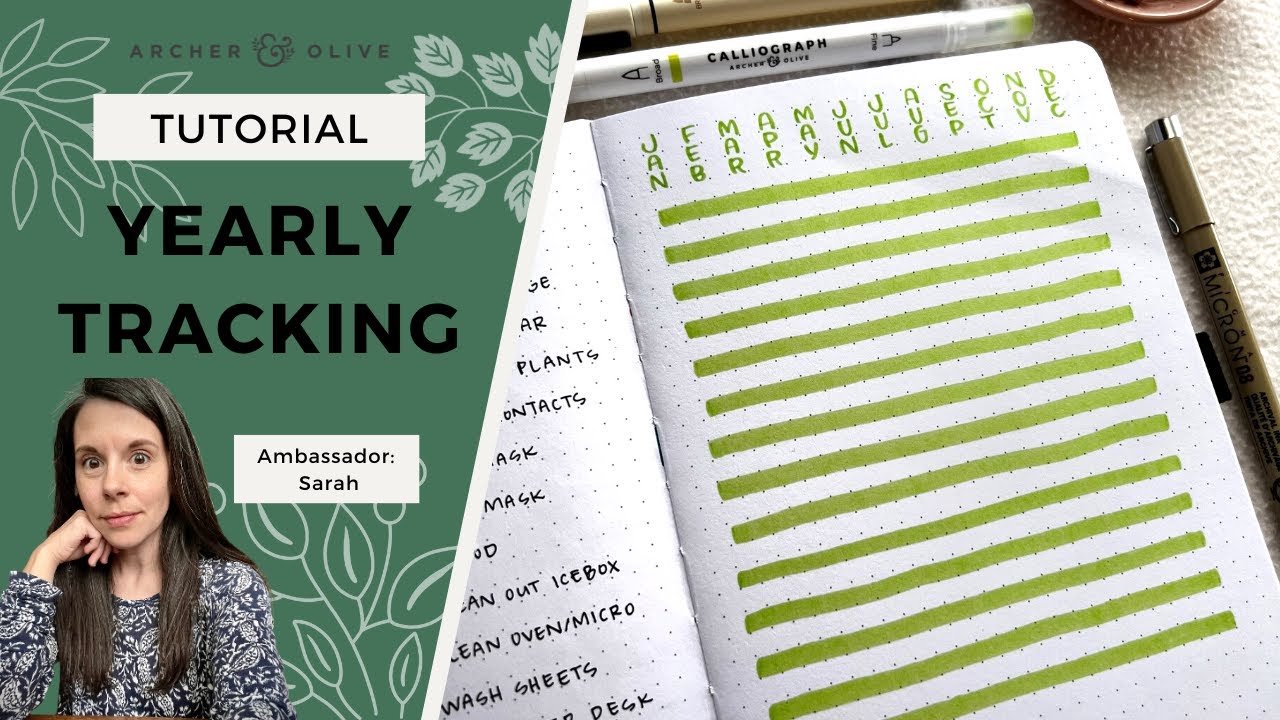 Setting Up A Yearly Habit Tracker | Beginner Bullet Journal