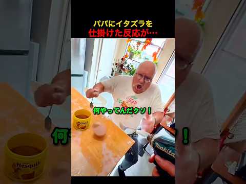 パパにイタズラを仕掛けた反応が…