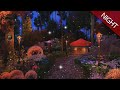 Enchanted Forest Ambience | NIGHT 🌲✨ for sleep, study and relaxation | occasional rain, wind chimes.