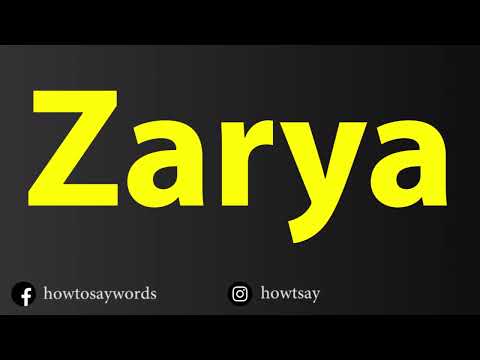 How To Pronounce Zarya