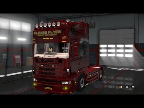 euro truck driving scania 164L day 2