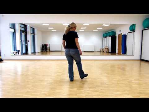 Line Dance Course for Beginners: One Step Forward, Two Steps Back, Demo & Step Explanation (German)
