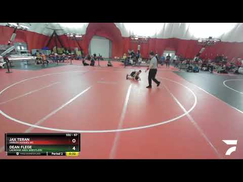 67 Lbs Cons. Round 2 - Dean Flege, LaCrosse Area Wrestlers Vs Jax Teran, Harlem Huskies WC 4158