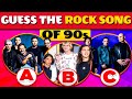 Guess The Greatest Rock Songs Of The 90s Quiz 🤔 Music Quiz