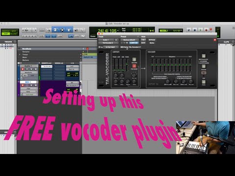 TAL-Vocoder 2 FREE plugin set up in Pro Tools: