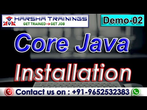Core Java Demo 02 Java Versions Java Installation Java Tutorial For Beginnersharsha Trainings