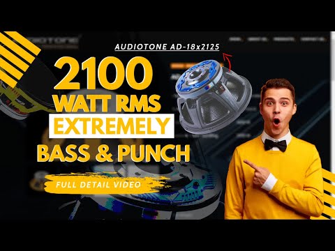 Audiotone 18 inch 2100 Watt Speaker Price | Audiotone AD 18x2125 Full Review | Pro Dj Equipments