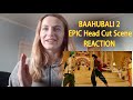 Baahubali 2 Head Cut Mass Scene Reaction By Ukrainian Actress