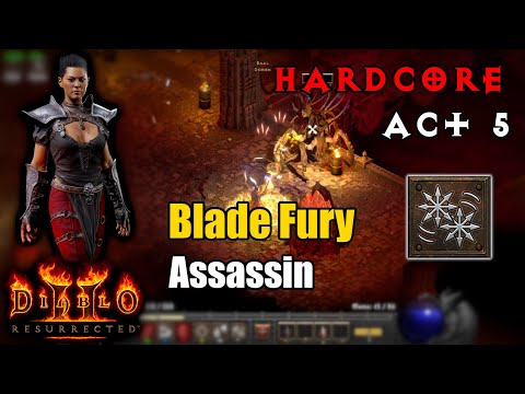 Hardcore Blade Fury Assassin SSF Playthrough Act 5 Normal - Diablo 2 Resurrected Xbox Series X