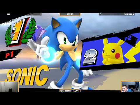 WBB #111 - 6WX (Sonic) vs The Real Mr. M (Pikachu) - Winners Semi Finals - Smash 4 Singles