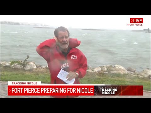 Strong surf at the marina in Fort Pierce