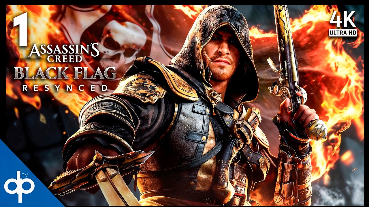 ASSASSIN'S CREED BLACK FLAG RESYNCED Gameplay Español Parte 1 | El REMAKE de Edward Kenway