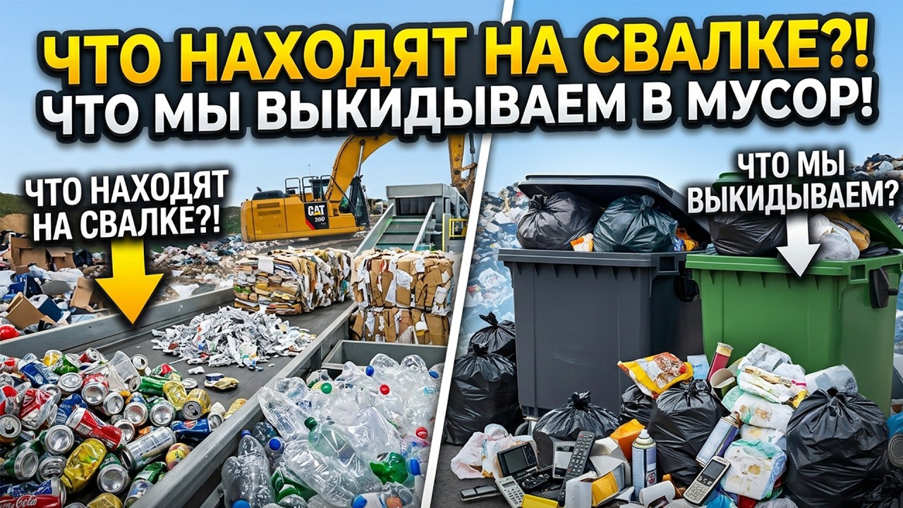 Что Можно найти на Городской Свалке? Что выкидывают Люди в Мусорки!