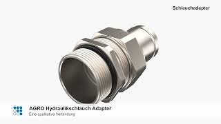 Adaptateur de tuyau hydraulique Progress® en laiton.