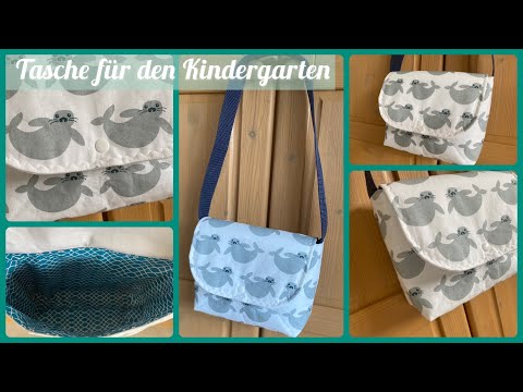 Einfache Kindergarten Tasche nähen🌸 toll auch als Puppenwagentasche 🌸 Anfänger Kita Tasche 🌸