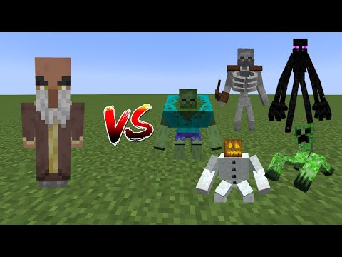 The Grandmaster(Min's Universe) Vs Mutant Monsters - Minecraft Mob Battle