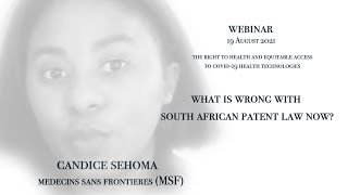 What is wrong with South African Patent Law now?