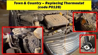 2011-2020 Town & Country / Caravan Thermostat Replacement & Tips. Save $$ - DIY. Code P0128 Fix.