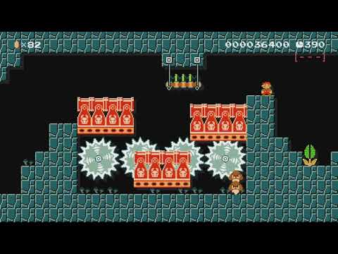 飛び出せ!クリボー洞窟(100coins) by メルス - SUPER MARIO MAKER - NO COMMENTARY 1bi