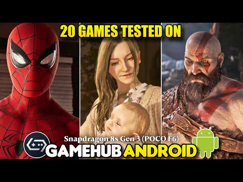 20 Games Tested on GameHub Emulator Android | Snapdragon 8s Gen 3 POCO F6