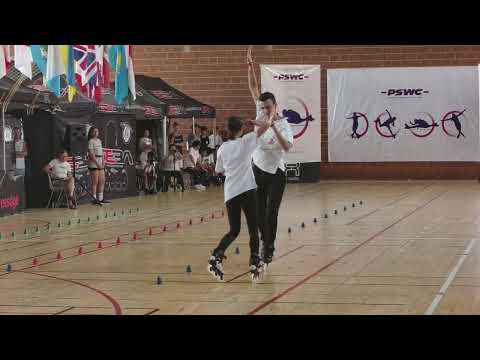 PSWC 2023 Inline Freestyle Slalom Pair Guslandi Ilaria / Rizzoli Riccardo(ITA) 18th