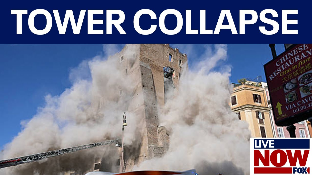 Workers injured in partial tower collapse near Rome's Colosseum