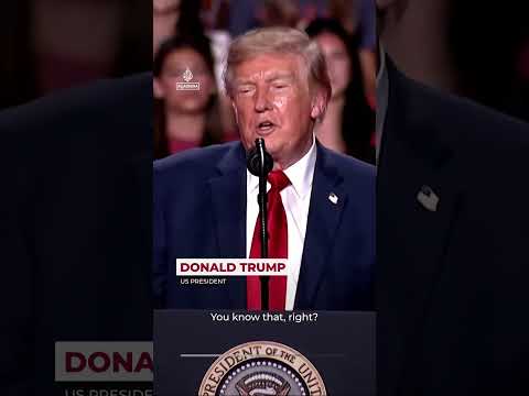 Trump interrupted by protesters at Texas rally | AJ #shorts