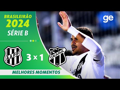 Gols e lances de Ponte Preta x Ceará