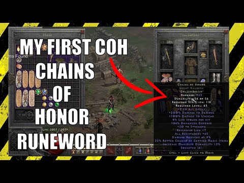 ONE OF THE MOST OP ARMORS IN D2R - CHAINS OF HONOR - COH RUNEWORD - DIABLO 2 RESSURRECTED