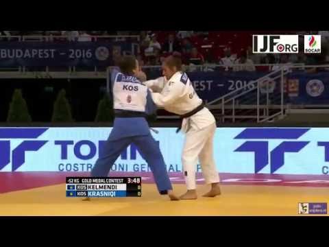Judo 2016 Grand Prix Budapest: Kelmendi (KOS) - Krasniqi (KOS) [-52kg] final
