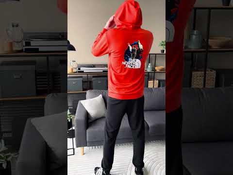 The North Face спортивный костюм мужской с принтом на спине tnf весенний осенний худи штаны тнф оранжевый - фото 1 - id-p2112543765