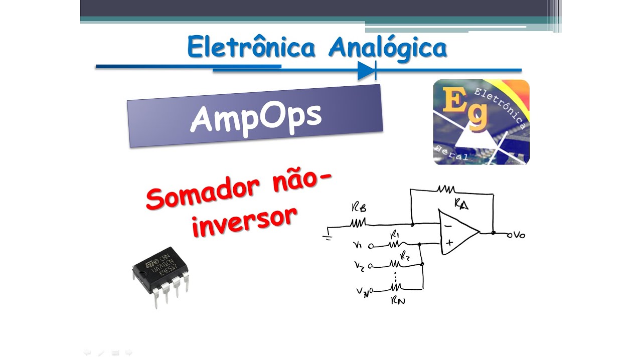 Amplificador Operacional #07 - Somador Não-Inversor