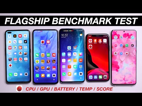 S20 Ultra vs Mi 10 Pro vs K30 Pro vs Realme X50 Pro vs iPhone 11 Pro - ANTUTU BENCHMARK
