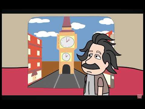 Einsteins experience trough time in a train