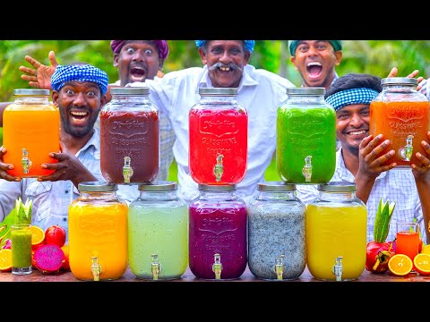 COLORFUL JUICE | 10 VARIETY of Healthy Juices | Summer Health Drink | Natural Refreshing Fresh Juice